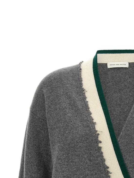 26FW 드리스 반 노튼 가디건 DR342772BM GRAY - DRIES VAN NOTEN