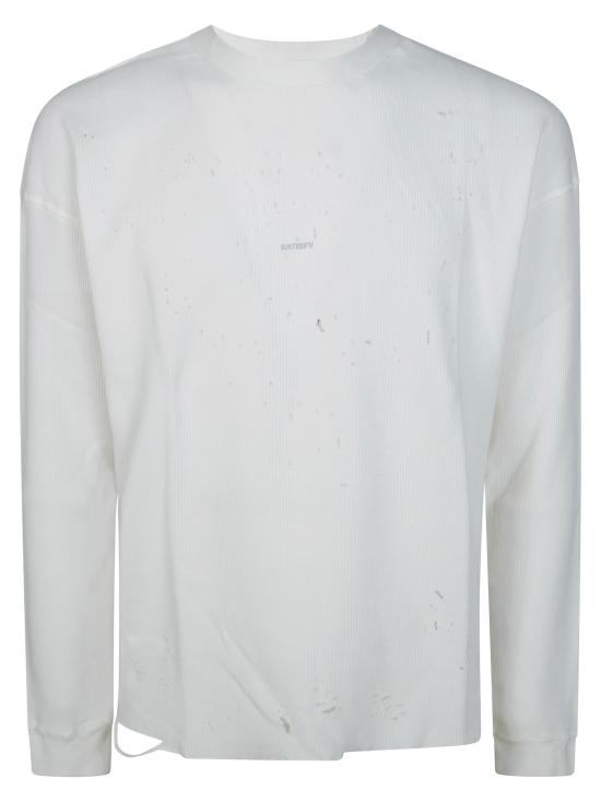 26FW 새티스파이 반팔 티셔츠 11113 11101 BIANCO