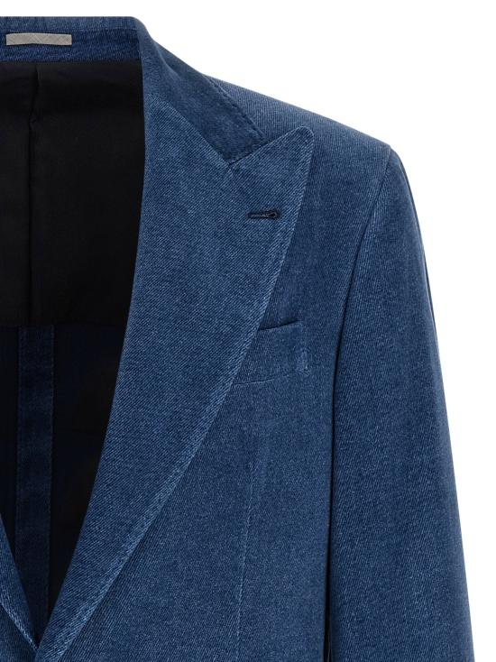  브루넬로 쿠치넬리 자켓 LDMV4518BFC5C014 BLUE - BRUNELLO CUCINELLI
