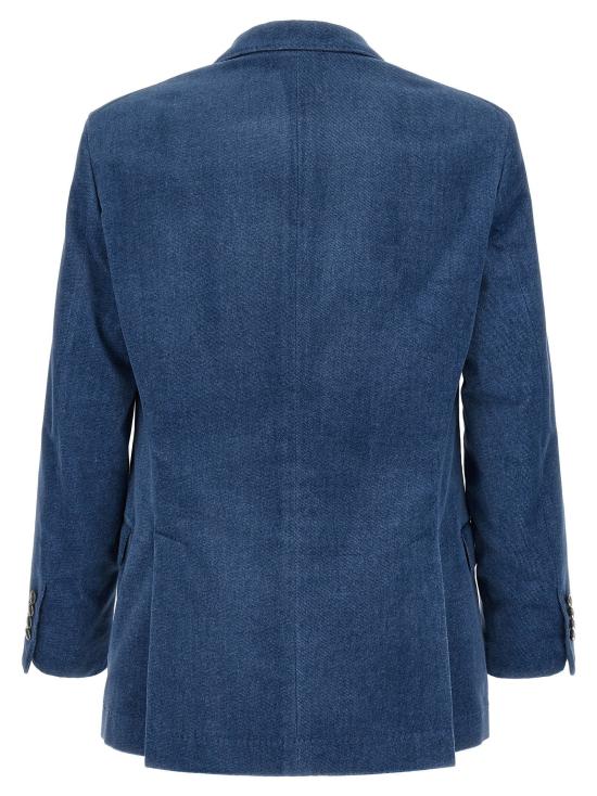  브루넬로 쿠치넬리 자켓 LDMV4518BFC5C014 BLUE - BRUNELLO CUCINELLI
