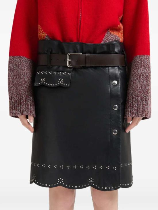 26FW 마르니 스커트 GOMX0883UXULA772 00N99 BLACK - MARNI
