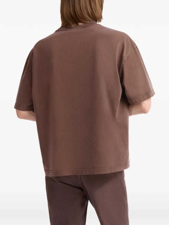 26FW 마르니 반팔 티셔츠 HUJY0001GPUSCZ46 PRM53 SADELLE BROWN - MARNI