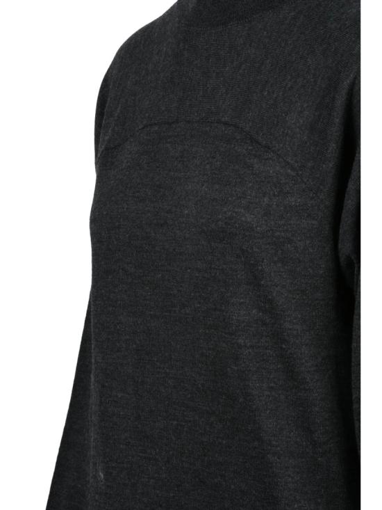 25FW MM6 메종마르지엘라 원피스 하이넥 니트 드레스, 슬림한 실루엣과 골지 디테일 - MM6 MAISON MARGIELA