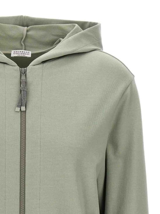  브루넬로 쿠치넬리 후드 티셔츠 01a093a6 3dd8 717e bd94 51c9a8e96286 LIGHT GREEN - BRUNELLO CUCINELLI