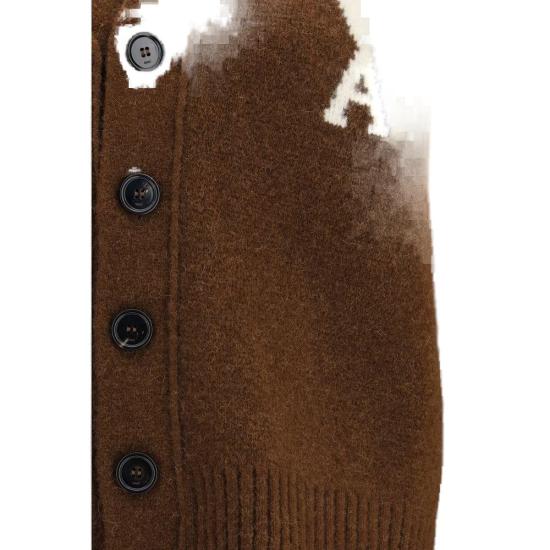 26FW 아미 가디건 AMUKC365KN0135A362BB BROWN - AMI
