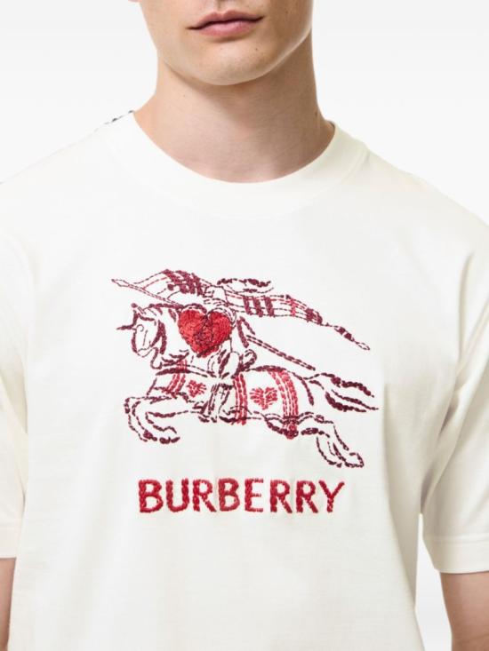 26FW 버버리 반팔 티셔츠 8127932B7078 White - BURBERRY