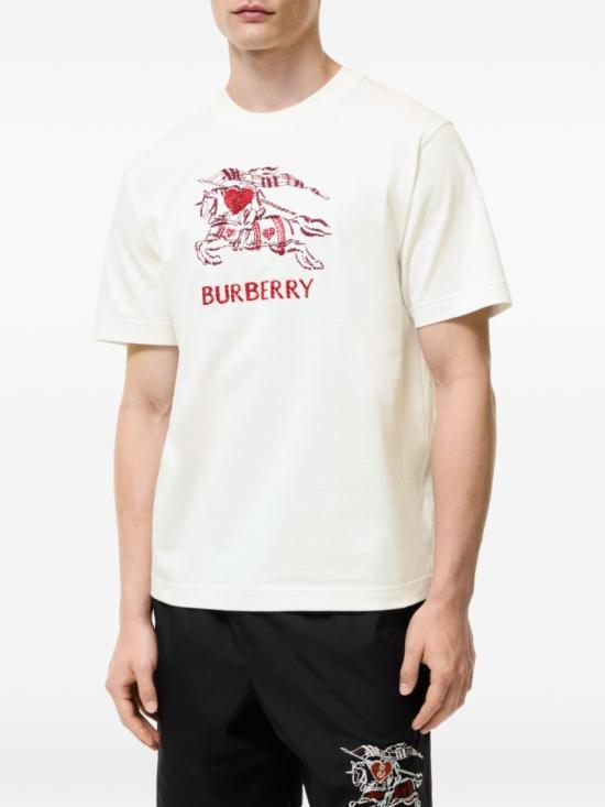 26FW 버버리 반팔 티셔츠 8127932B7078 White - BURBERRY