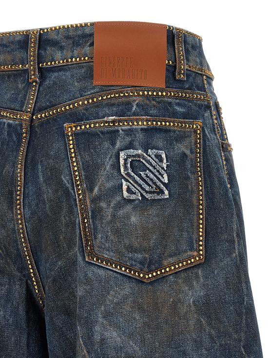  쥬세페 디 모라비토 데님 팬츠 LD07PFDNP099C1675030 DARK BLUE - GIUSEPPE DI MORABITO