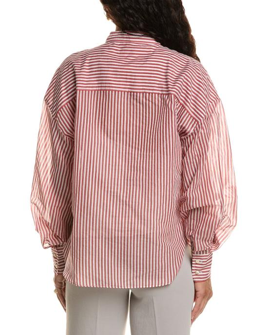  브루넬로 쿠치넬리 블라우스 01a0b864 6cc9 7cf1 938f 7a4dac63dd56 WHITE - BRUNELLO CUCINELLI