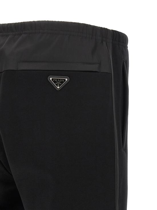 26SS 프라다 트레이닝/조거 팬츠 PR327075BM BLACK - PRADA