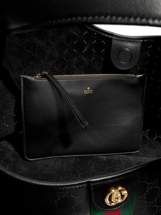 26FW 구찌 GIGLIO 지리오 라지 토트백 853971 AAHB0 Black - GUCCI