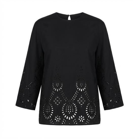  발렌티노 가라바니 블라우스 01a0b0f1 23d1 7bc9 afca 5d7261678650 BLACK - VALENTINO GARAVANI