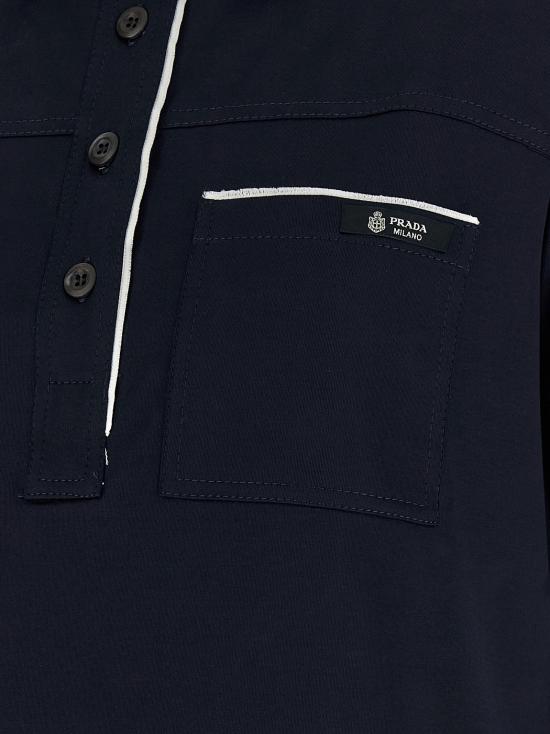26SS 프라다 폴로 티셔츠 PR324795BM NAVY - PRADA