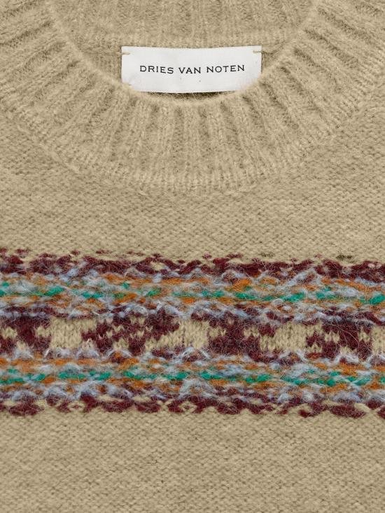  드리스 반 노튼 스웨터 01a0b45a b520 7434 9a36 96057916010e BEIGE - DRIES VAN NOTEN