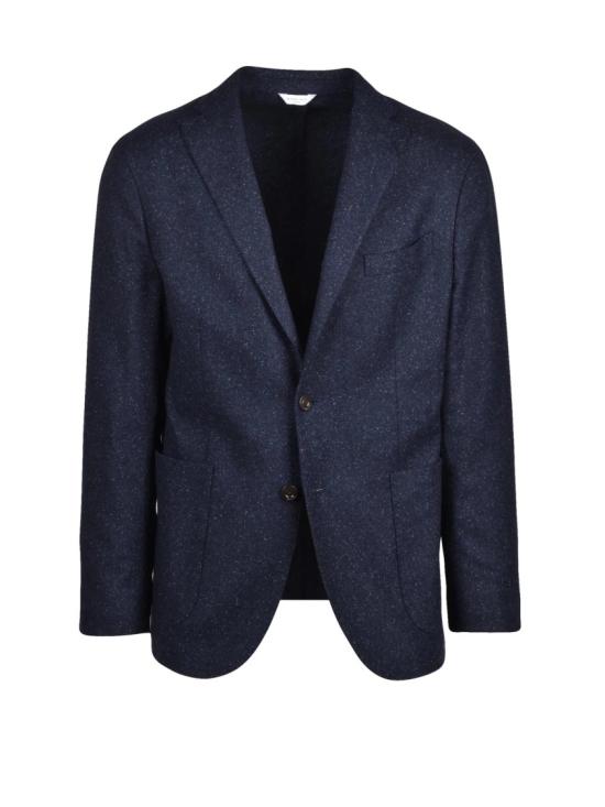 25FW 볼리올리 자켓 블루 스트레치 버진 울 혼방 테일러드 재킷