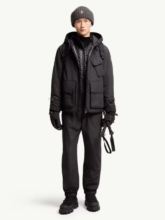 26FW 몽클레어 그레노블 드로스트링 트랙 팬츠 L20972A00002 59876 999 BLACK - MONCLER