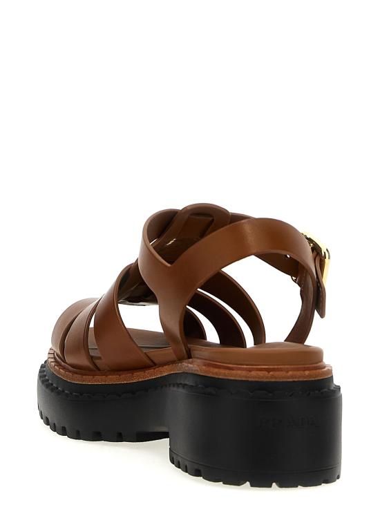  프라다 샌들 PR306116BM BROWN - PRADA