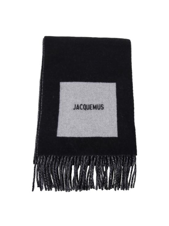 26FW 자크뮈스 롱드 카레 울 머플러 ACU00579AOT4044 090 MULTI BLACK