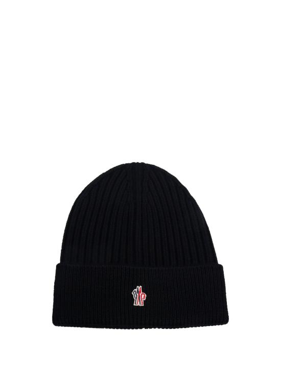 26FW 몽클레어 그레노블 로고 패치 울 비니 3B00001 04761 999 BLACK