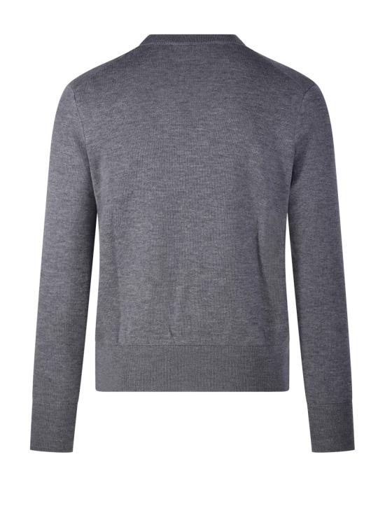 26FW 아미 ADC 크루넥 스웨터 HKS826 001 A336 GRIS CENDRE CHINE NOIR - AMI