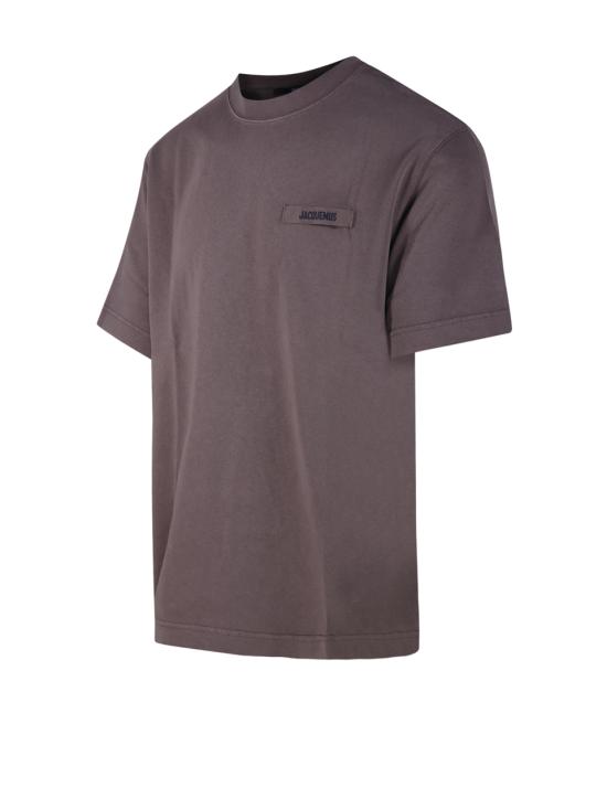 26FW 자크뮈스 그로그랭 로고 티셔츠 TSM00133AJ00226 850 BROWN - JACQUEMUS