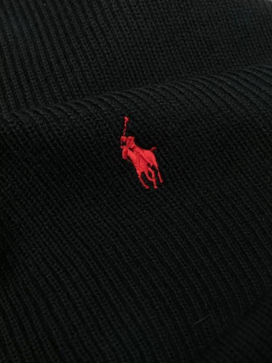 26FW 폴로 랄프로렌 포니 로고 자수 립 니트 스카프 710 886 136 001 POLO BLACK - POLO RALPH LAUREN