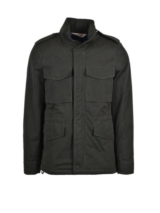 25FW 아스페시 자켓 히든 후드와 플랩 포켓이 있는 퀼팅 파카