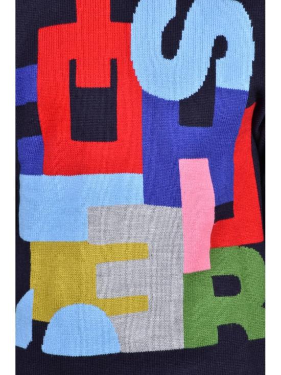 25FW 꼼데가르송 니트웨어 다채로운 그래픽 아크릴 혼방 크루넥 스웨터 - COMME DES GARCONS