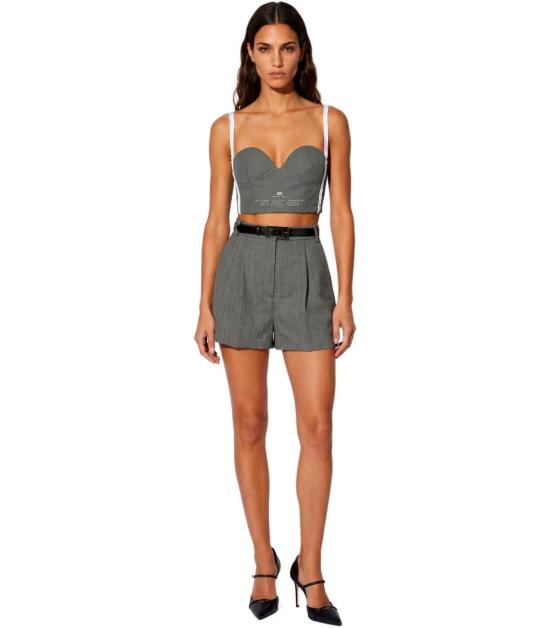 26FW 엘리자베타프랜치 숏팬츠 SH00767E2 431 40 Grey - ELISABETTA FRANCHI