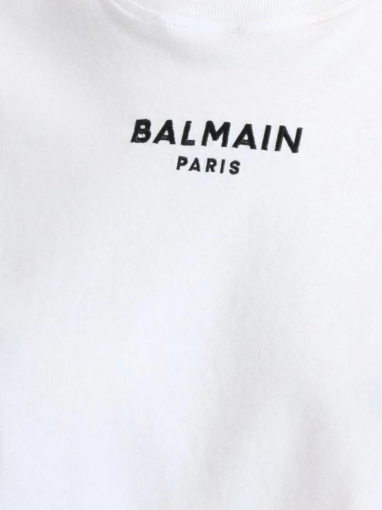 26FW 발망 반팔 티셔츠 HF1EE145BD10 GAB WHITE BLACK - BALMAIN