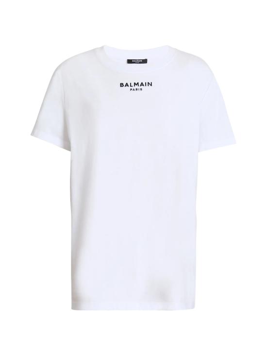 26FW 발망 반팔 티셔츠 HF1EF000BD10 GAB WHITE BLACK