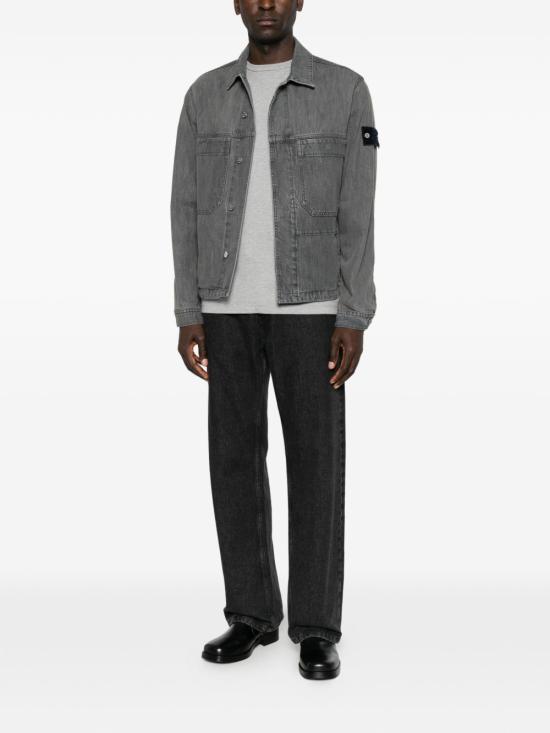 26FW 스톤 아일랜드 블루 린스 버튼 디테일 코치 재킷 블루 린스 버튼 디테일 코치 재킷 L2S144100006 S0J35VJ604 - STONE ISLAND