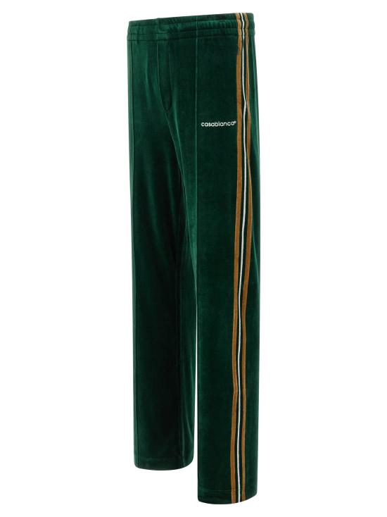 26FW 카사블랑카 트레이닝/조거 팬츠 MAW26JTR39701GREENBROWNOFFWHITE - CASABLANCA