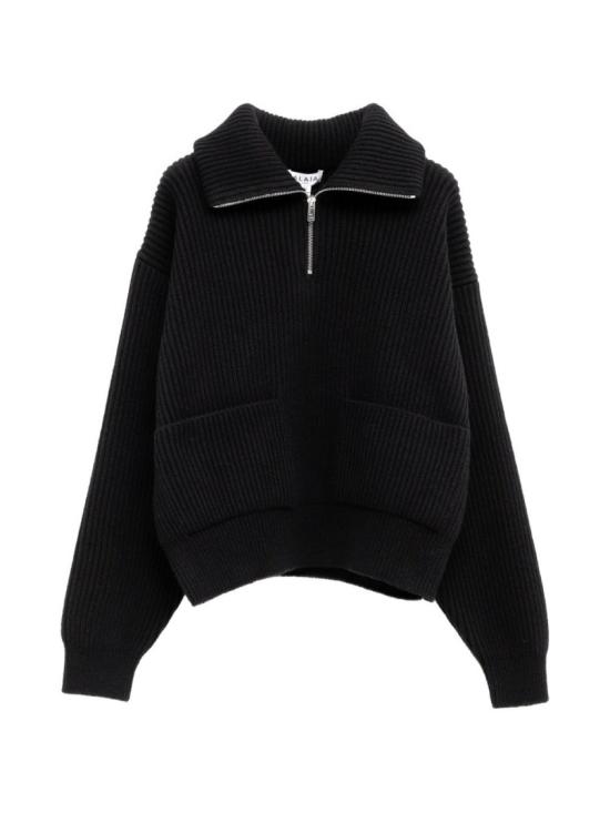 26FW 알라이아 니트웨어 AA9G0147K276D995 Black