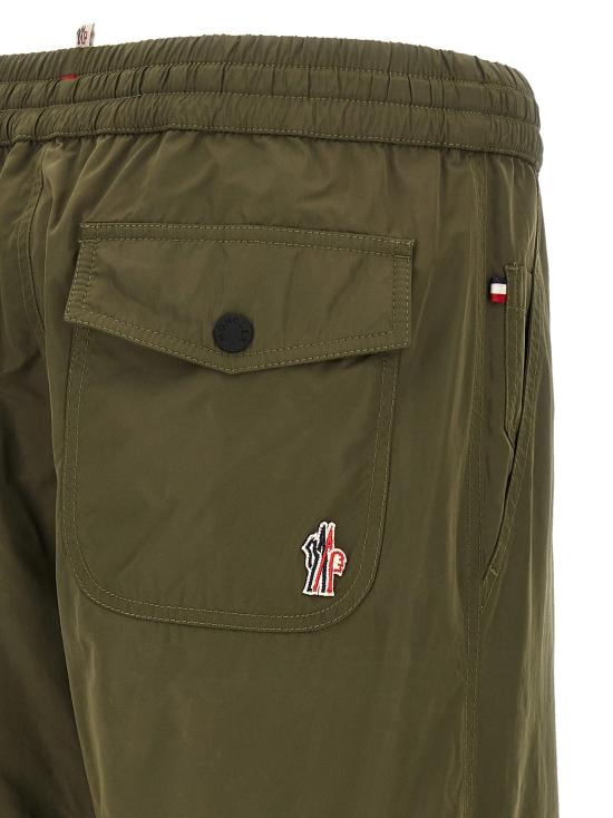 26FW 몽클레어 트레이닝/조거 팬츠 마이크로 소프트 조거 팬츠 그린 - MONCLER