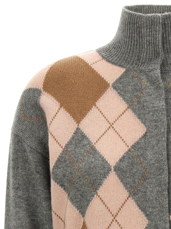 26FW 막스마라 스튜디오 니트웨어 파체 스웨터 및 가디건 그레이 - MAX MARA STUDIO