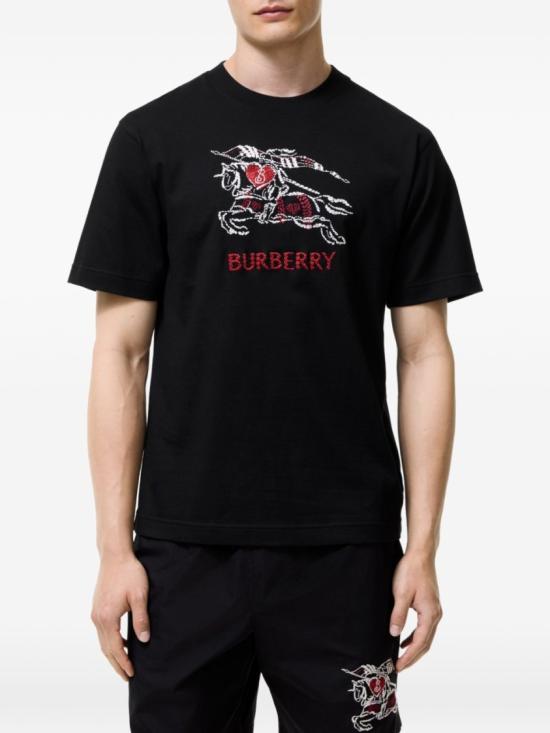26FW 버버리 반팔 티셔츠 8127931A1189 Black - BURBERRY