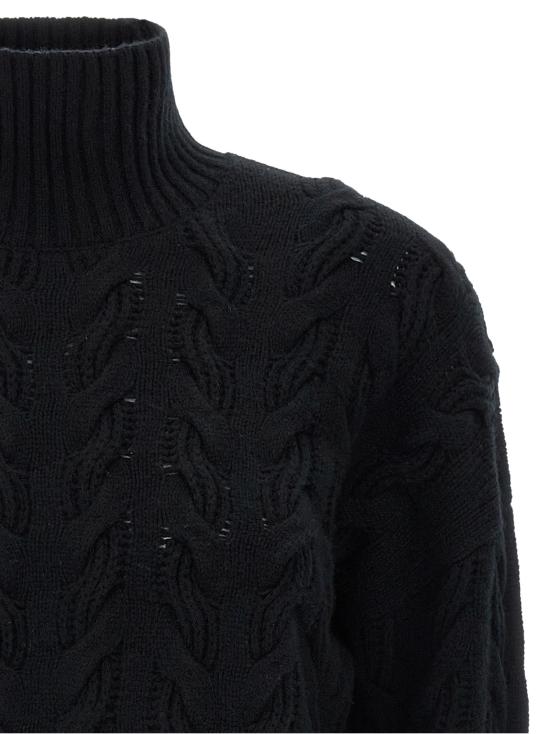 26FW 막스마라 스튜디오 니트웨어 코스모 스웨터 및 카디건 블랙 - MAX MARA STUDIO