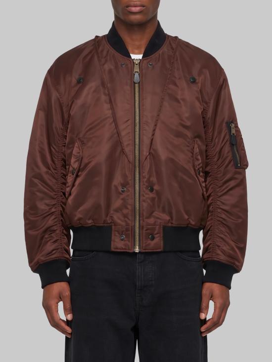 26FW 마르지엘라 리버시블 봄버 자켓 리버시블 봄버 자켓 S50AM0662 BROWN
