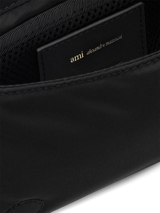 26FW 아미 톤온톤 하트 로고 나일론 마르셀 런치 박스 백 ULL710AW0001001 BLACK - AMI