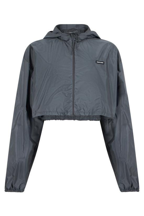 26FW 미우미우 크롭 리사이클 나일론 자켓 ML1597SOOO148UF063H grey