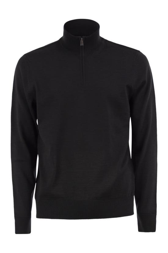 26FW 보스 집업 니트 5056549910280687 001 BLACK