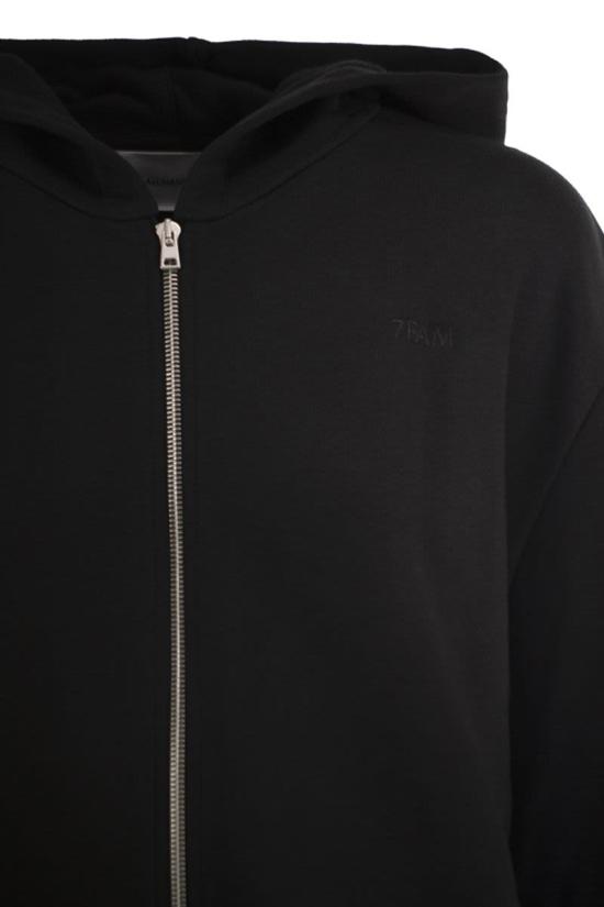 26FW 세븐포올맨카인드 후드 티셔츠 7NHI0H87 U71HW BLACK - 7 FOR ALL MANKIND
