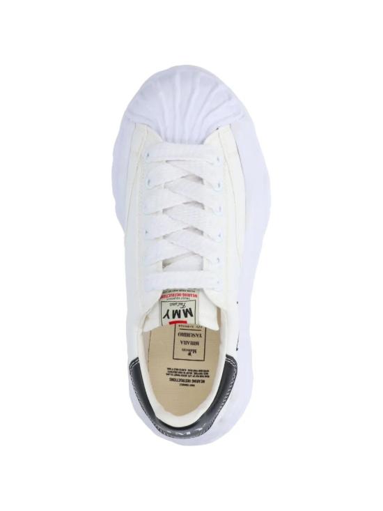 26FW 메종 미하라 야스히로 블레이키 OG 솔 캔버스 로우탑 스니커즈 A08FW735099 WHITE - MAISON MIHARA YASUHIRO