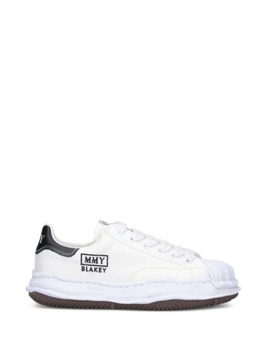 26FW 메종 미하라 야스히로 블레이키 OG 솔 캔버스 로우탑 스니커즈 A08FW735099 WHITE