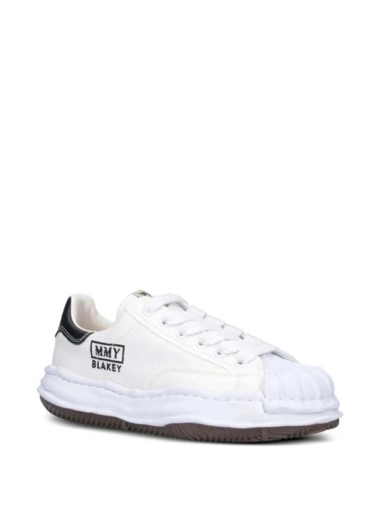 26FW 메종 미하라 야스히로 블레이키 OG 솔 캔버스 로우탑 스니커즈 A08FW735099 WHITE - MAISON MIHARA YASUHIRO