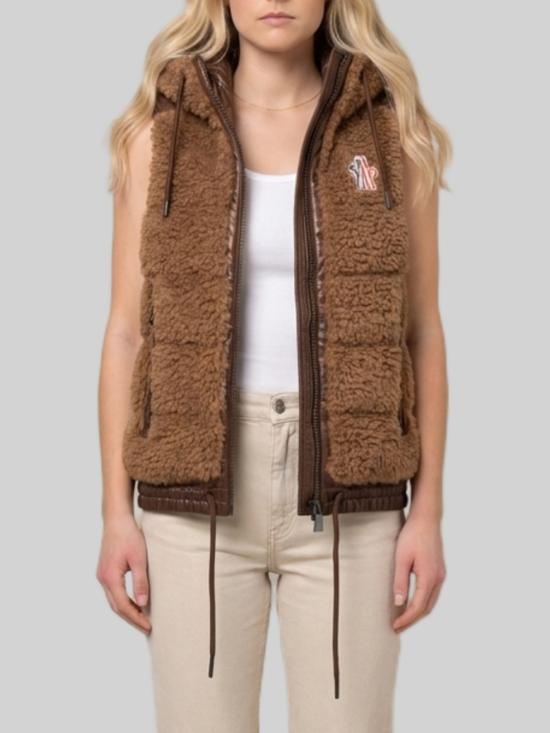 26FW 몽클레어 베스트 L20988G00024899A9 224 BROWN