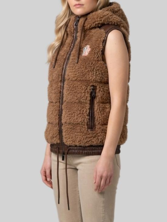 26FW 몽클레어 베스트 L20988G00024899A9 224 BROWN - MONCLER