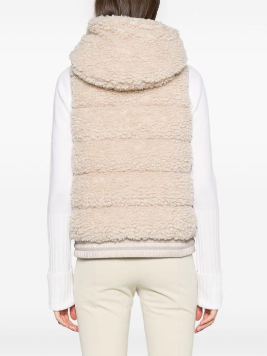 26FW 몽클레어 테디 후드 베스트 L20988G00024899A9 21G BEIGE - MONCLER