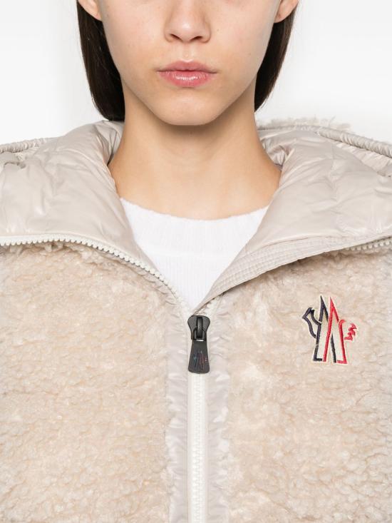 26FW 몽클레어 테디 후드 베스트 L20988G00024899A9 21G BEIGE - MONCLER